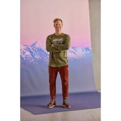 Maloja M FEDEM. LONGSLEEVE, Moss Stripe