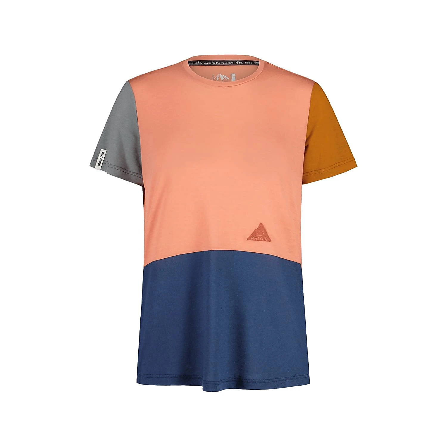 Maloja W ALMENRAUSCHM. T-SHIRT, Rosewood Multi 2 Maloja W ALMENRAUSCHM. T-SHIRT, Rosewood Multi - Image 2