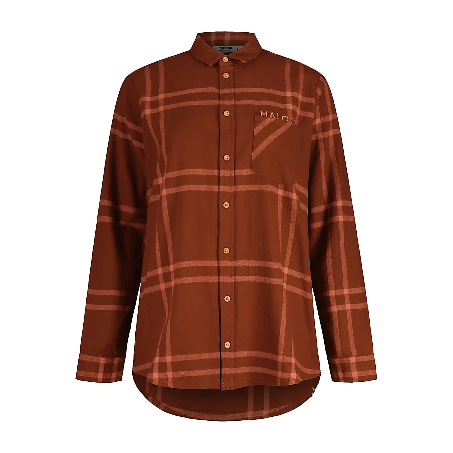 Maloja W CHHUM. SHIRT, Chestnut Check - Season 2022 2 Maloja W CHHUM. SHIRT, Chestnut Check - Season 2022 - Image 2