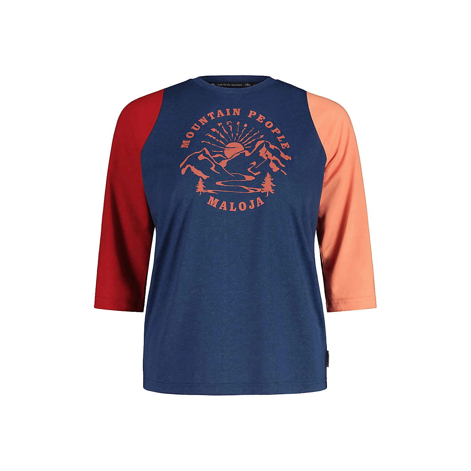 Maloja W HIMBEEREM. 3/4 T-SHIRT, Midnight Multi 1 Maloja W HIMBEEREM. 3/4 T-SHIRT, Midnight Multi