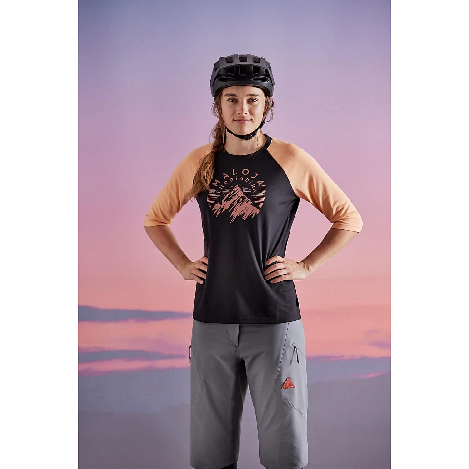 Maloja W HIMBEEREM. 3/4 T-SHIRT (PREVIOUS MODEL), Moonless Multi 3 Maloja W HIMBEEREM. 3/4 T-SHIRT (PREVIOUS MODEL), Moonless Multi - Image 3