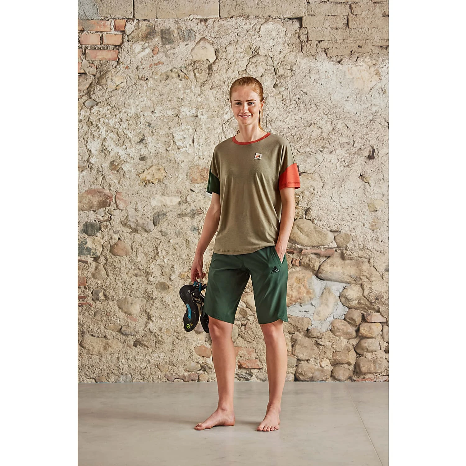 Maloja W HONGARM. T-SHIRT, Oak Multi 2 Maloja W HONGARM. T-SHIRT, Oak Multi - Image 2