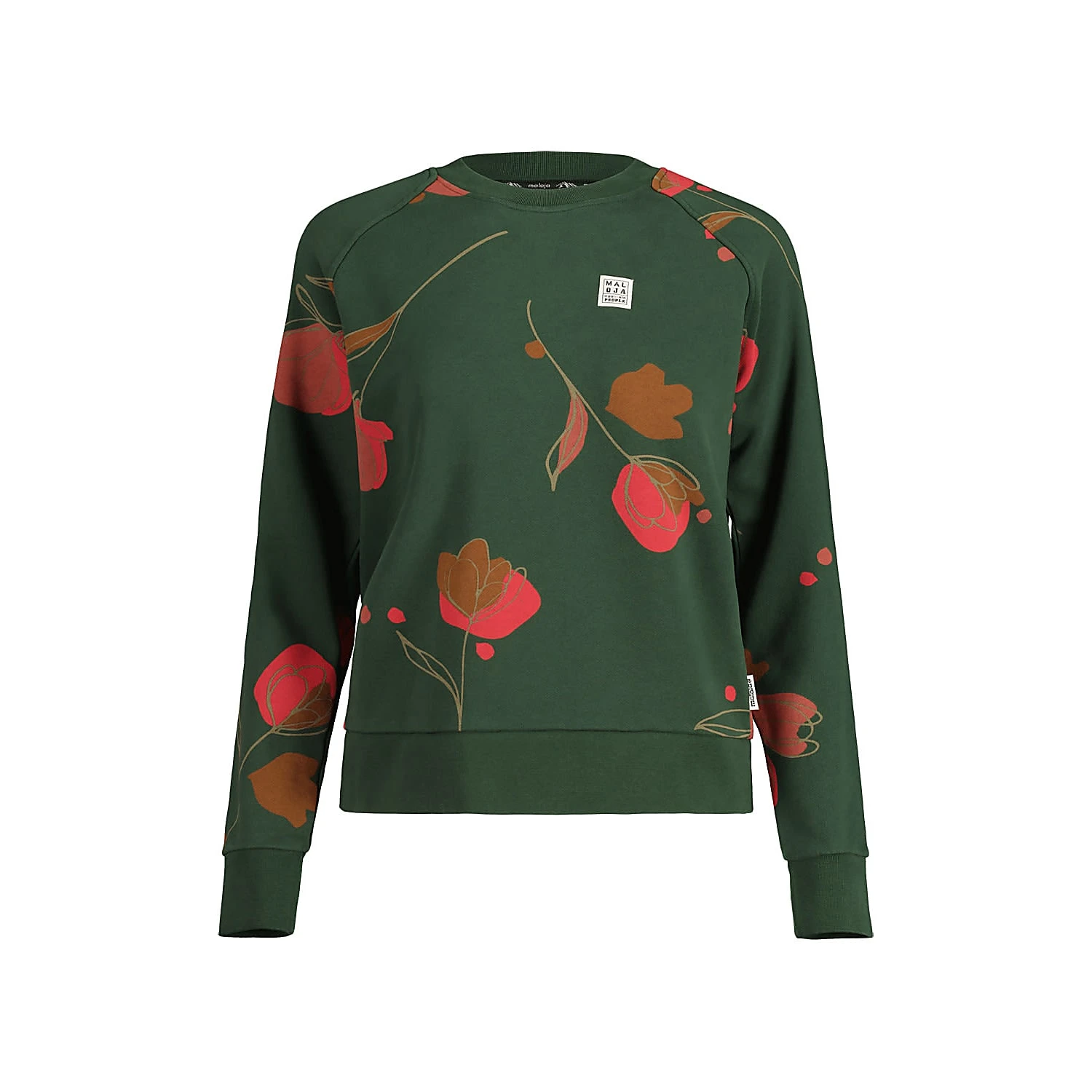 Maloja W VALLADAM. SWEATSHIRT, Fir Alpflower 2 Maloja W VALLADAM. SWEATSHIRT, Fir Alpflower - Image 2
